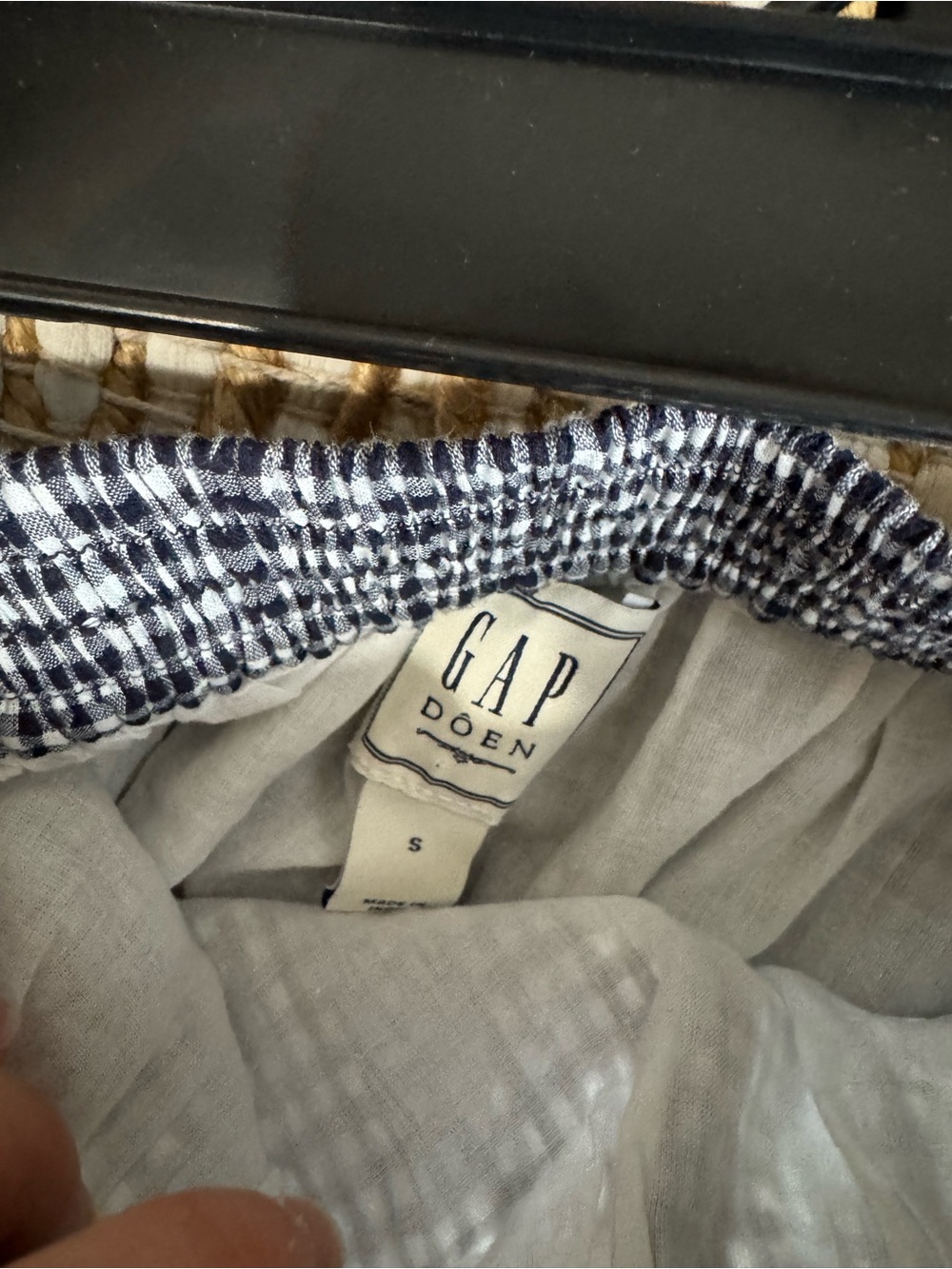 NWOT Gap x DOEN Gingham Midi Skirt - Picture 3 of 3